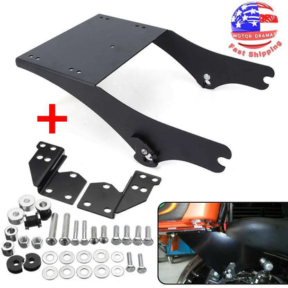 Tour Pack Pak Trunk Mount Rack Bracket + Docking Hardware Kit For Harley Touring