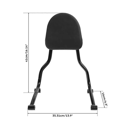 Black Rear Passenger Backrest Pad Sissy Bar Fit For BMW R18 Classic 2021-2024 22
