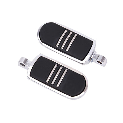 Chrome Motorcycle Foot Pegs Footrest For Harley Touring Dyna Softail Sportster