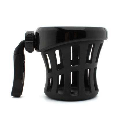 Handlebar Cup Holder Mount Drink W/ Mesh Basket Universal For Harley Black US