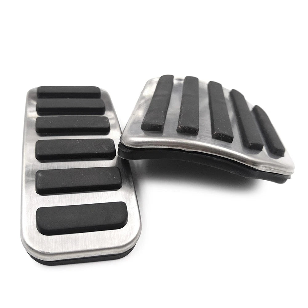4pcs Steel Footrest Brake Gas Pedals Protection Cover For Land Rover LR3 LR4