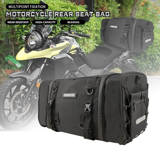 Waterproof 35L-50L Motorcycle Tail Bag Moto Rear Seat Travel Luggage Helmet Bag