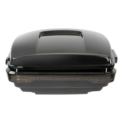 King Trunk LED Brake Tail Light &Side Marker Fit For Harley Touring 14-25 Black