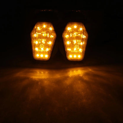 Lens LED Turn Signal Indicators For Suzuki GSXR600 750 Bandit 600S 1200S Smoke