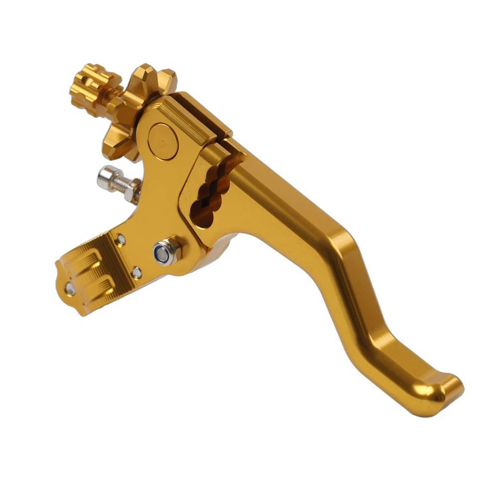 Stunt Clutch Lever Performance Cable Pull 7/8 1 Finger Universal Motorcycle Gold