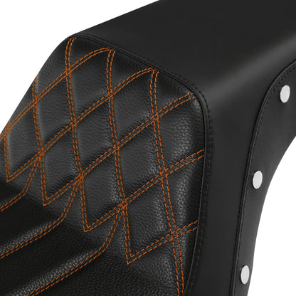Driver Passenger Seat Fit For Harley Dyna Super Glide Fat Bob 2006-2017 US Black
