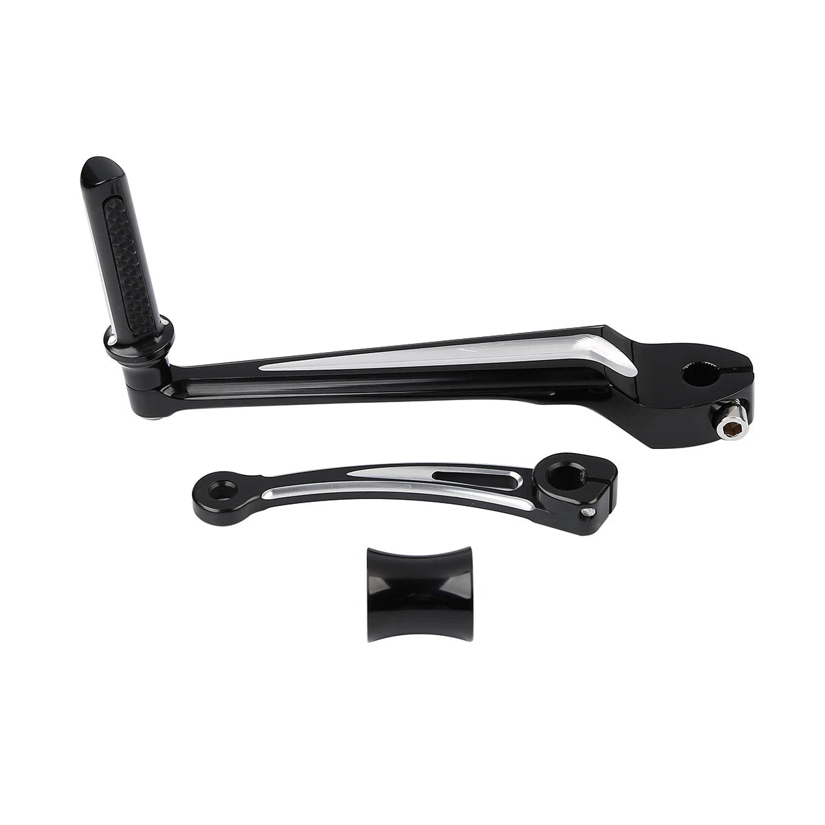 Black Shifter Lever Set Fit For Harley Touring Road Glide 88-Up Softail 86-17 16