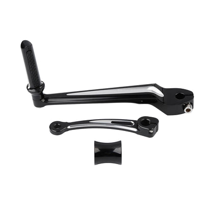 Black Shifter Lever Set Fit For Harley Touring Road Glide 88-Up Softail 86-17 16