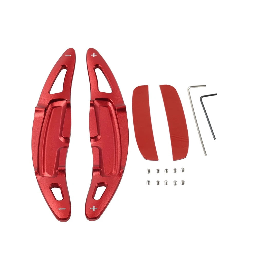 Steering Wheel Shift Paddle Shifter Extension For Porsche Macan Panamera 911 Red