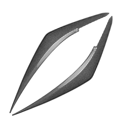 Headlight Eyebrow Eyelid Trim Carbon Fiber Black For Subaru WRX STI VB 2022-2025