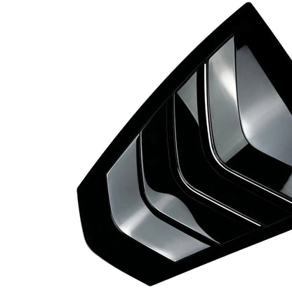 Glossy Black Rear Window Louver Shutter Cover Trim For BMW 3-Series G20 2019-23