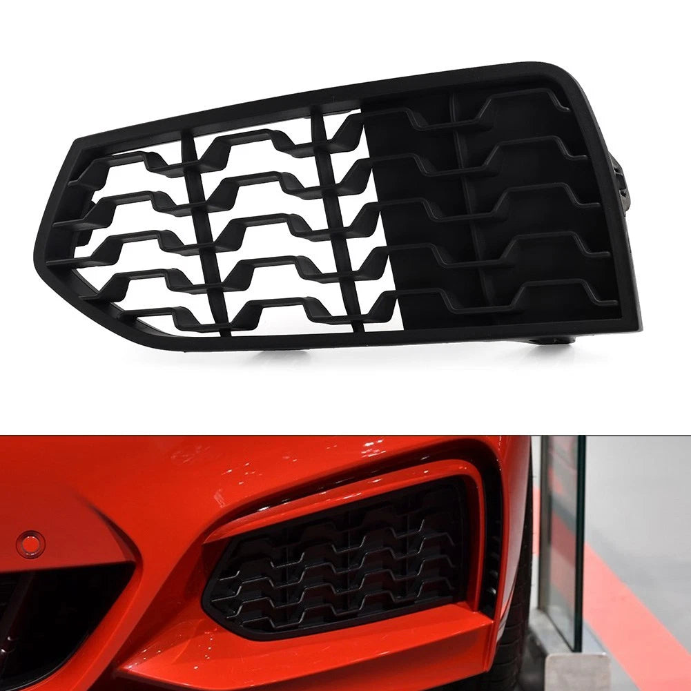 1pc Front Left Fog Lamp Grille W/O Hole For BMW 2 Series F22 F23 M Sport 2014-19