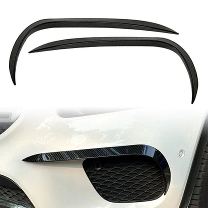 Carbon Fiber Black Front Bumper Lip Splitter Spoiler For  Benz GLB X247 20-21