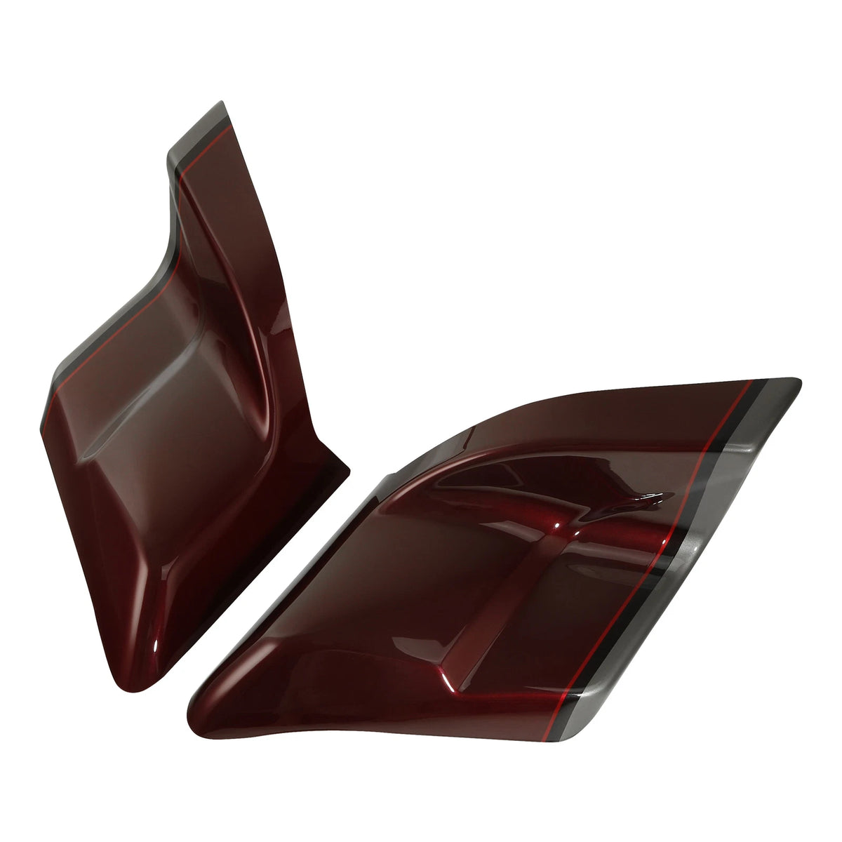 Stretched Side Covers Fit For Harley Street Glide 14-Up Black Forest & Wineberry