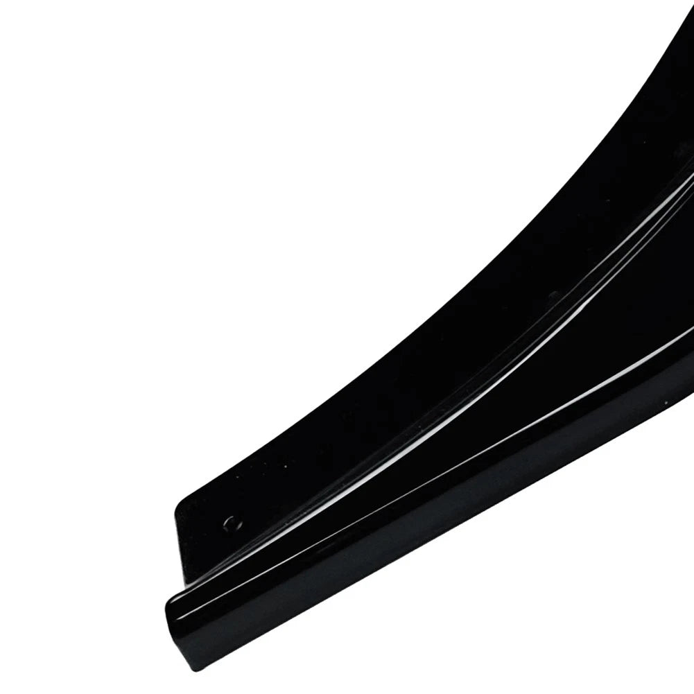 Glossy BLK Front Bumper Lower Lip Spoiler Body Kit For Audi A3 S3 8V Sedan 17-20