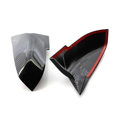 2x Carbon Fiber Rearview Mirror Cover Caps For BMW 1 2 3 4 Series X1 M2 I3 I3S