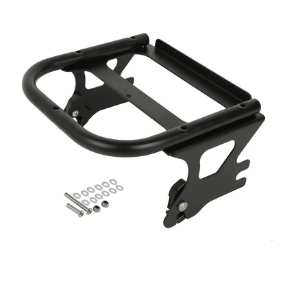 Black Chopped Trunk Rack Pad Fit For Harley Touring Street Glide 97-08