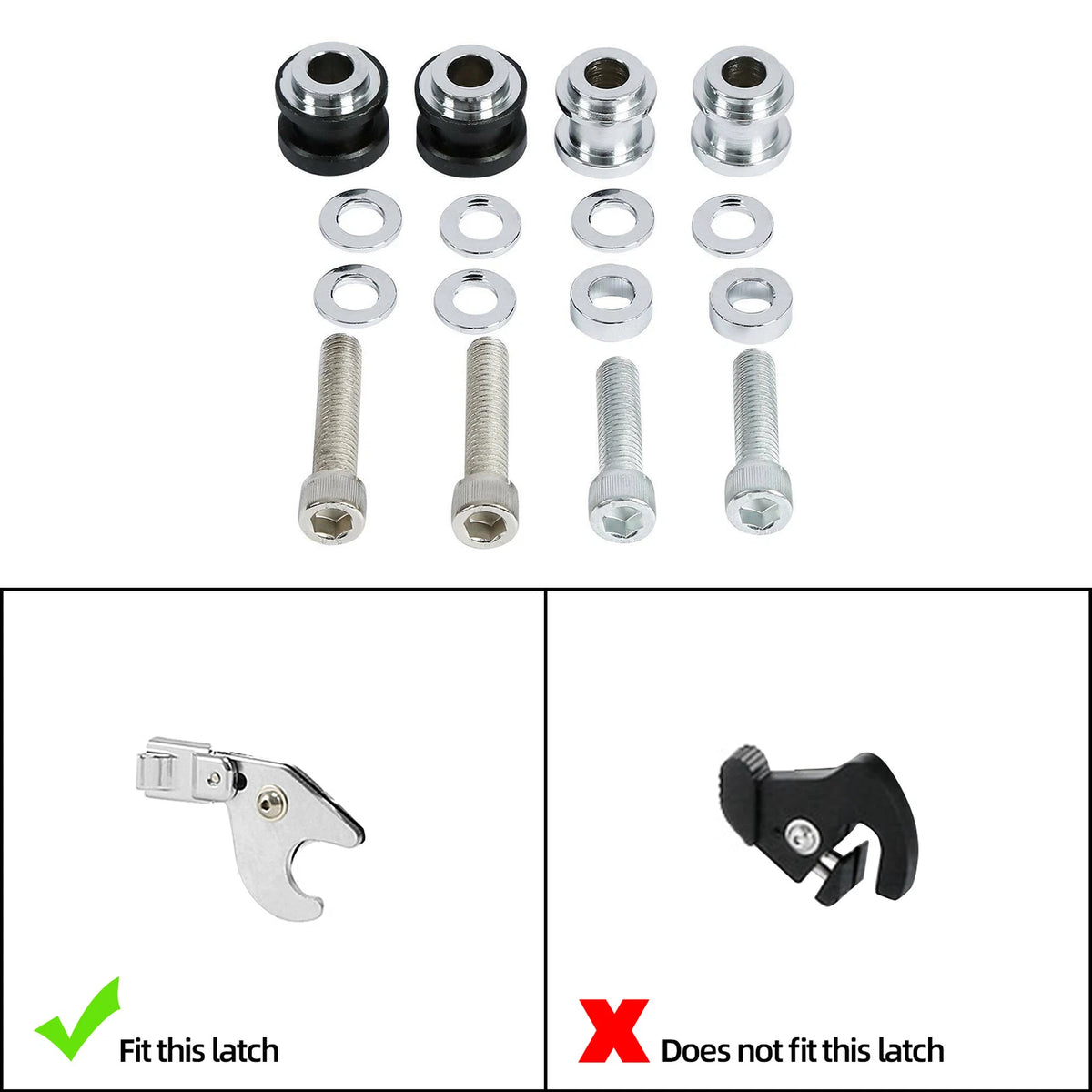 Docking Hardware Kit For Harley Softail FLFB FLFBS FXBR FXBRS 2018-2025 Chrome
