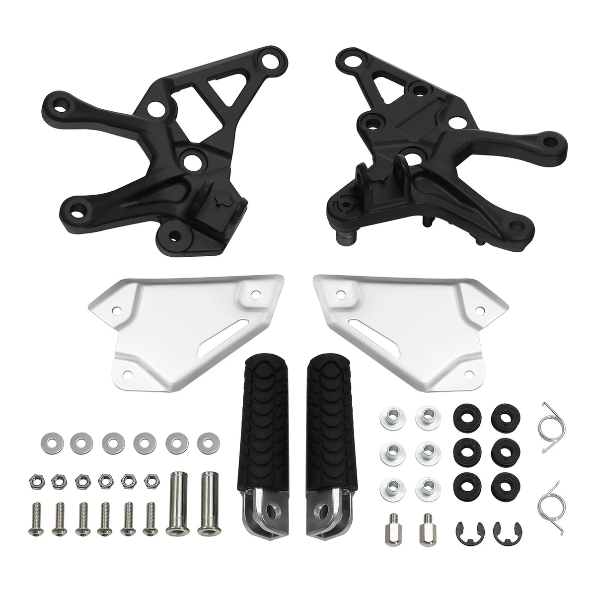 Front Driver Foot Pegs Pedals Bracket Fit For Kawasaki Z900 2017-2024 2023 Black
