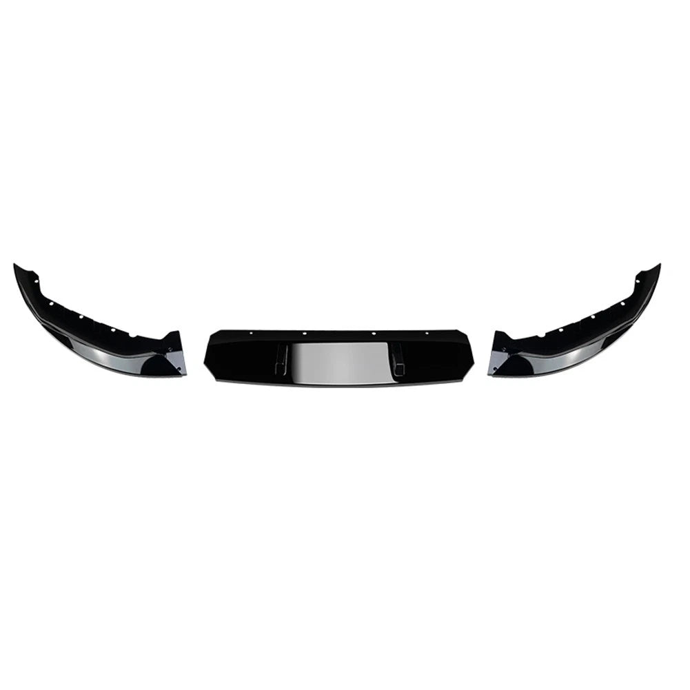 Front Bumper Lip Splitter Black ABS For BMW 5 Series G30 G31 G38 M Sport 2021-22