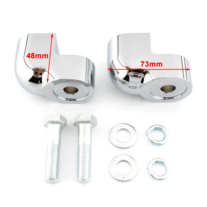 Handlebar Riser Bar Clamp Bars Kit Motorcycle For Honda VTX1300C 2004-07 Chrome