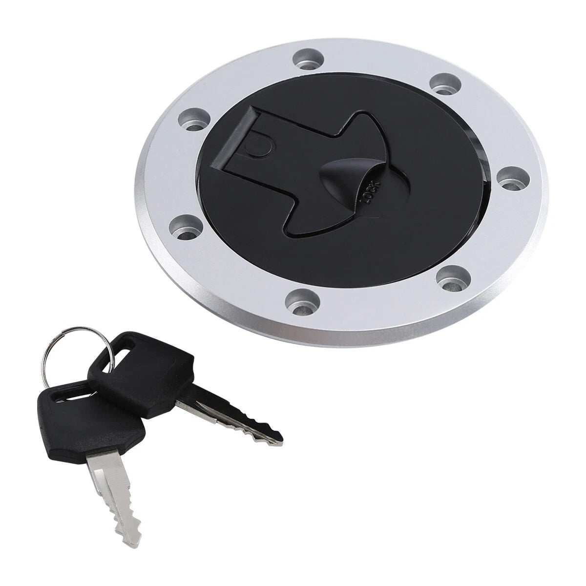Aluminum Fuel Gas Tank Cap Cover Keys Fit For Kawasaki Ninja EX250/GPZ250/GPX250