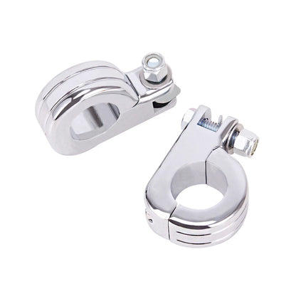 1-1/4" Highway Crash Bar Motorcycle Foot Pegs Pedals Mount Kit For Harley Chrome