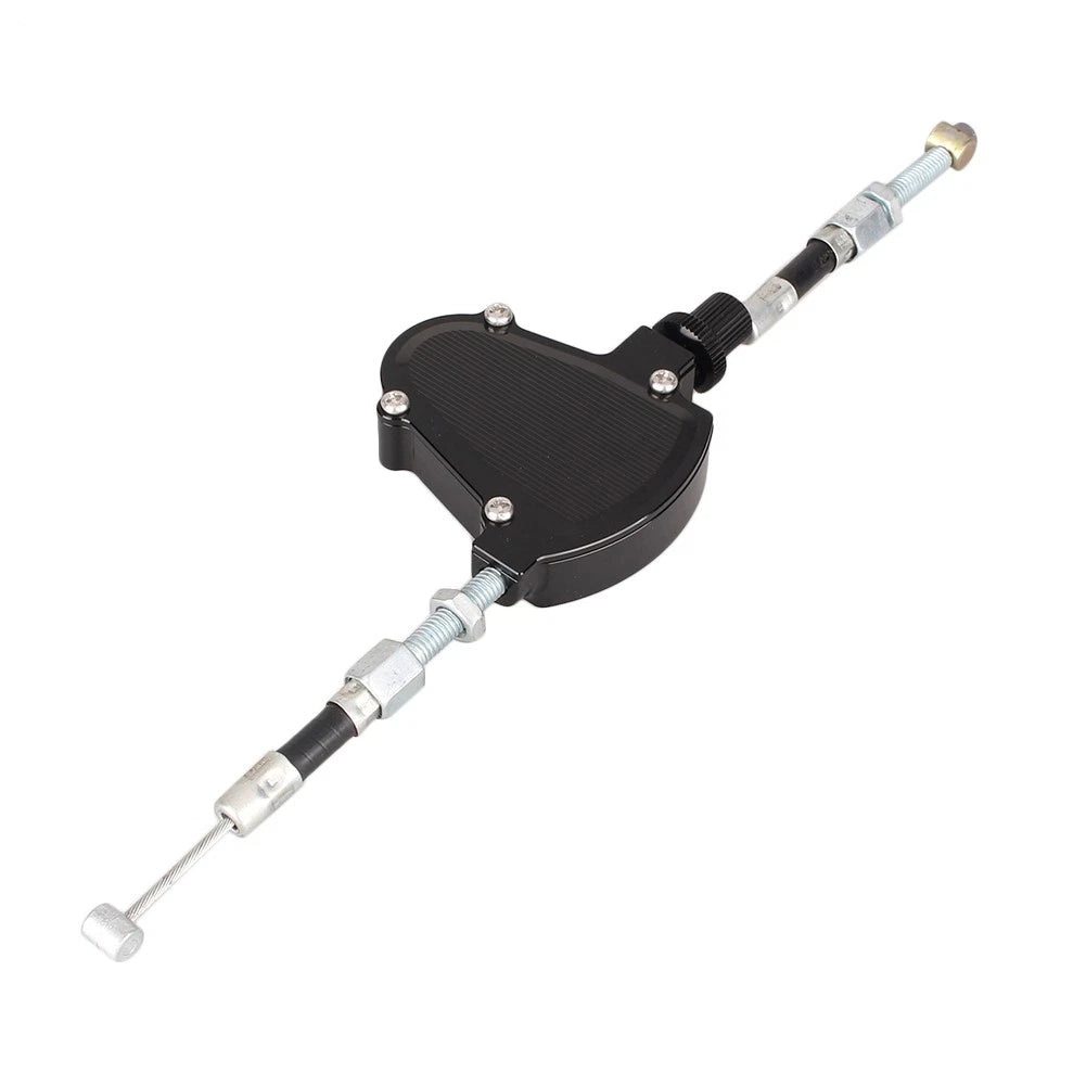 Aluminum Stunt Clutch Pull Cable Lever Easy System Fit For Honda Kawasaki Black
