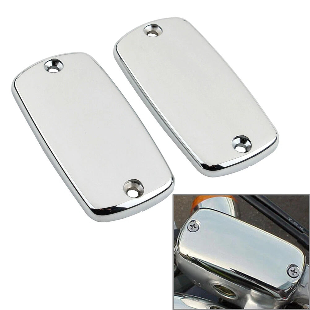 Front Brake Reservoir Fluid Cover Caps For Honda Valkyrie Goldwing GL1500 GL1800