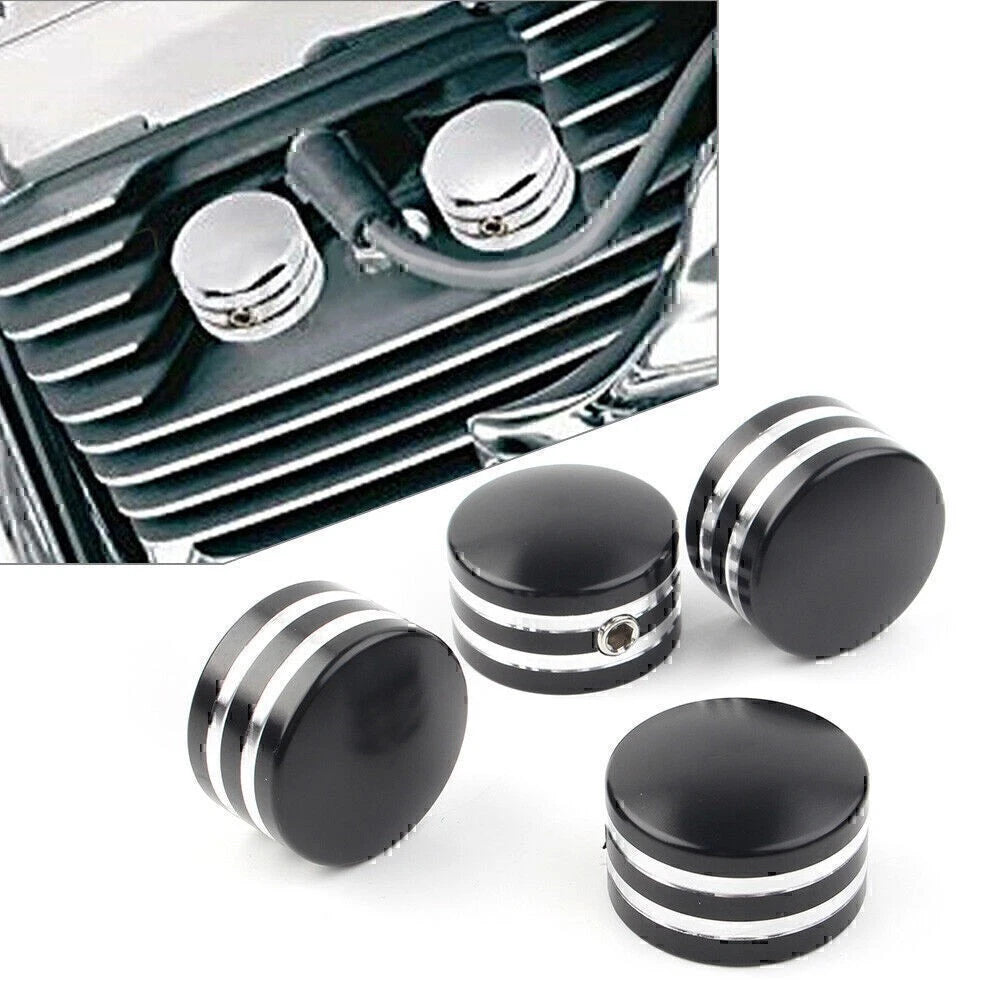 4x Head Bolt Covers Fit Harley Sportster XL 883 1200 86-17 16 Twin Cam 99-17