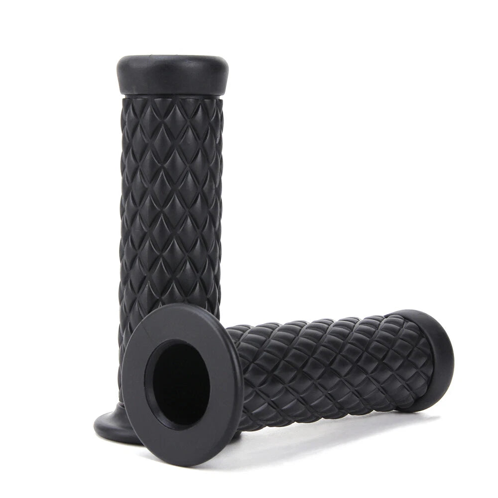 7/8"&1" Motorcycle Hand Grips Bar End Handlebar Gel For Cafe Racer Dirt Bike ATV