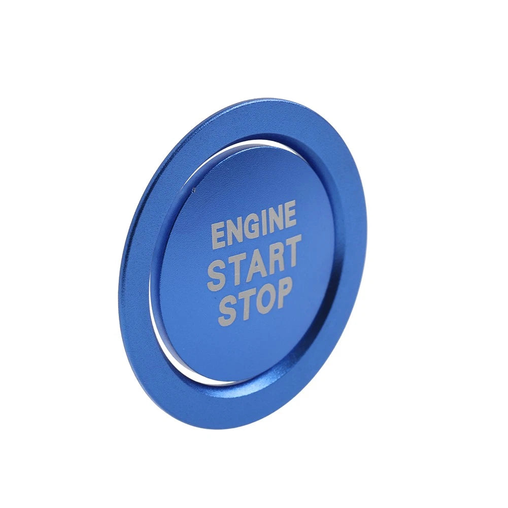 Engine Start Stop Push Button Cover Ring For Toyota Tacoma Yaris Prius RAV4 Blue