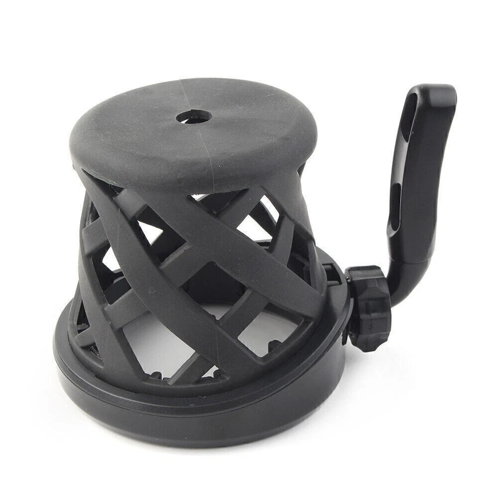 Motorcycle Handlebar Black Cup Holder Drink W/Mesh Basket Universal For Harley