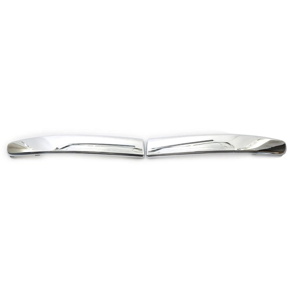 Front Bumper Moulding Trim Cover Left & Right Set Fit FIAT 500 2007-2015 Chrome