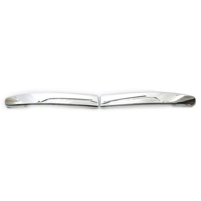 Front Bumper Moulding Trim Cover Left & Right Set Fit FIAT 500 2007-2015 Chrome