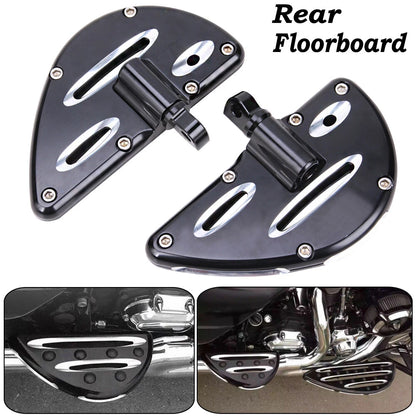 Rear Passenger Floorboards Footboard For Harley Touring Street Glide Road Glide