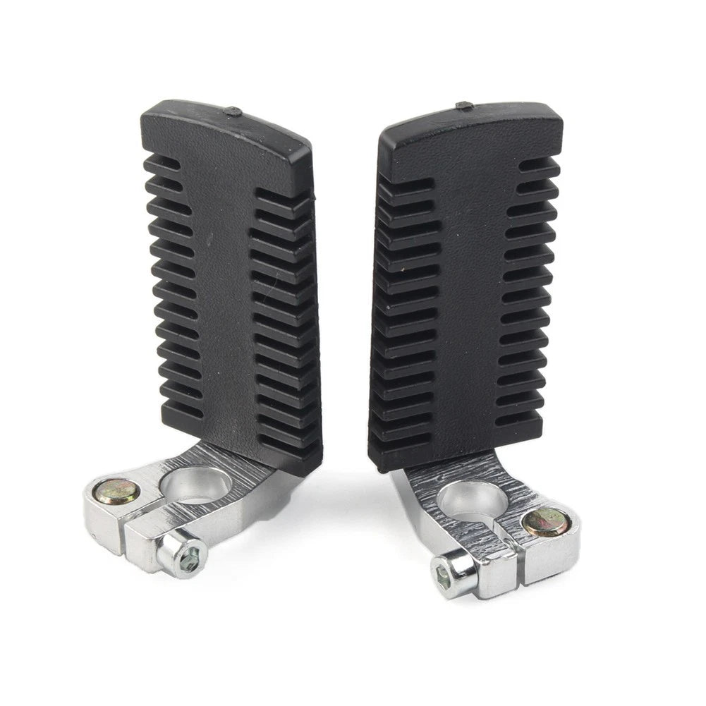 Footrest Pegs Pedal w/Clamp Fit 43cc 47cc 49cc Pocket Dirt Bike Mini Scooter ATV
