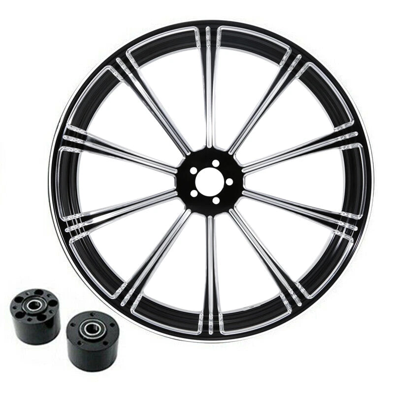 23" Front Wheel Rim &Dual Disc Hub &Fender Fit For Harley Electra Glide 08-25 US