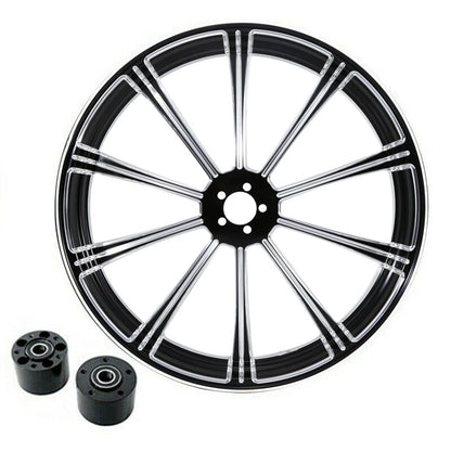 23" Front Wheel Rim &Dual Disc Hub &Fender Fit For Harley Electra Glide 08-25 US
