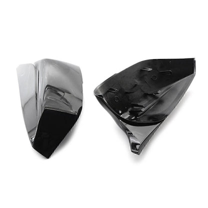 1 Pair Black Rear View Mirror Cover Trim For Infiniti Q50 Q60 QX30 Q70 2014+ 15
