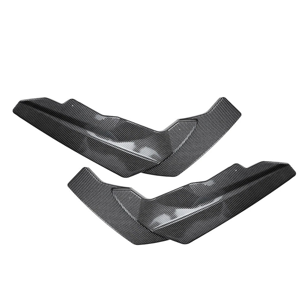 2pcs Carbon Black Rear Bumper Side Spoiler Lip For BMW 2 Series M2 G87 2023-2024