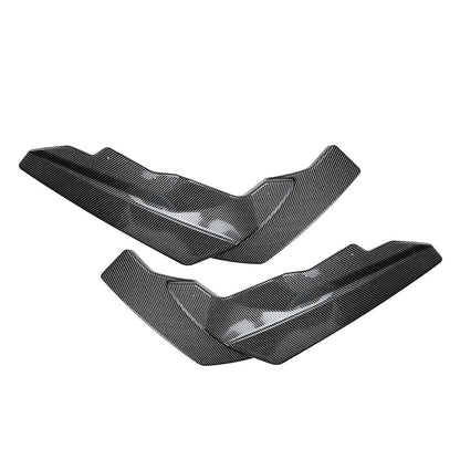 2pcs Carbon Black Rear Bumper Side Spoiler Lip For BMW 2 Series M2 G87 2023-2024