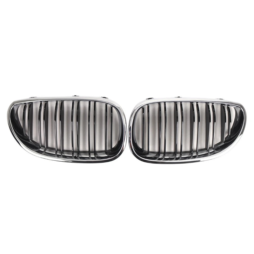 Front Bumper Hood Kidney Grille For BMW 5-Series E60 Sedan E61 Touring 2003-2010
