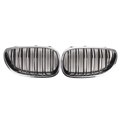 Front Bumper Hood Kidney Grille For BMW 5-Series E60 Sedan E61 Touring 2003-2010