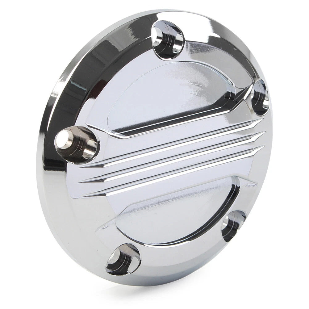 For Harley Twin Cam 99-17 Touring Electra Glide Timing Point Cover 5Holes Chrome