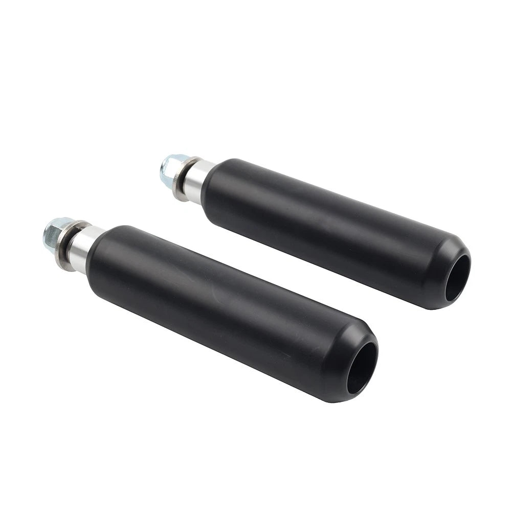 6" Left & Right Crash Bar Shock Frame Sliders Mounts For Harley Dyna 2006-2017