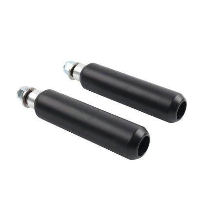 6" Left & Right Crash Bar Shock Frame Sliders Mounts For Harley Dyna 2006-2017