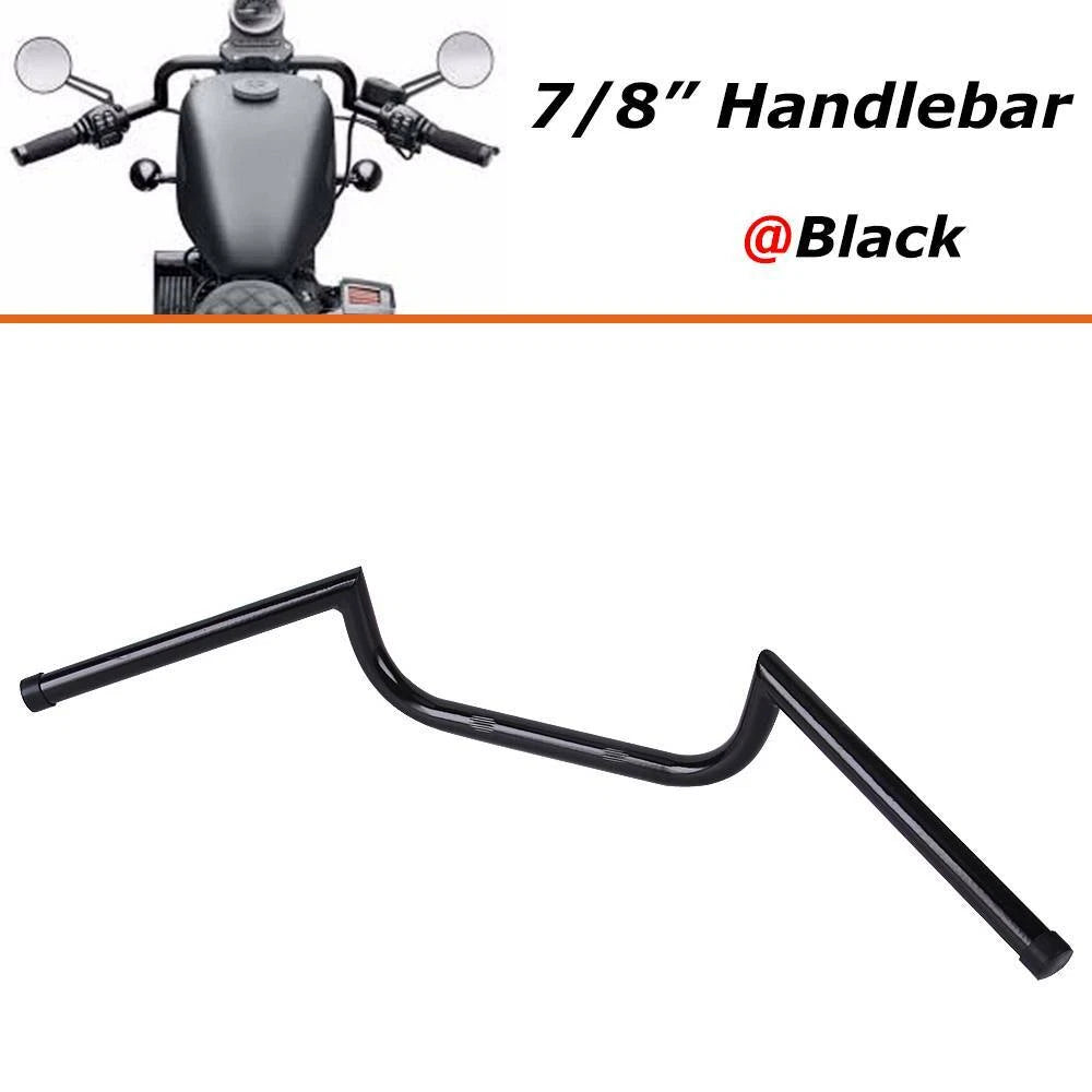 Universal 7/8" Motorcycle Drag Bar Handlebar Fit For Cruiser Chopper Cafe Racer