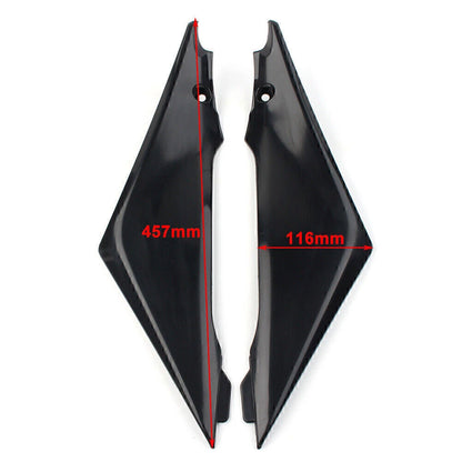2x Gas Tank Side Cover Panel Fairing Pair For Suzuki GSXR 1000 2005 2006 Black
