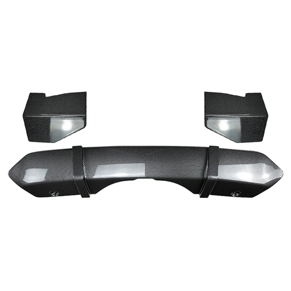 Rear Bumper Diffuser Lip Spoiler For BMW F15 X5 M Sport 2014-2018 Carbon Fiber